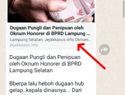 Jejakkasus Lampung Melapor ke Polisi Terkait Perubahan Judul Berita oleh Wartawan