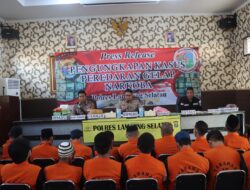 Polres Lamsel Gagalkan Penyeludupan Puluhan Kilogram Sabu