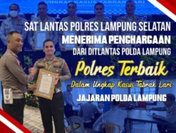 Ditlantas Polda Lampung berikan apresiasi dan penghargaan Satlantas Polres Lamsel.