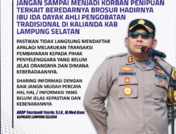 Polres Lampung Selatan Ingatkan Warga Waspada Penipuan Online Terkait Brosur Pengobatan Ibu Ida Dayak