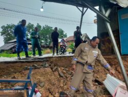 Hujan Kembali Guyur Bandar Lampung, Satu Bangunan Bengkel Amblas