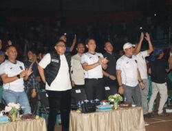 Radityo Egi Pratama Bupati Lamsel  Nobar di GWH Kalianda, Timnas  Indonesia Menang 1 – 0  Atas Bahrain 