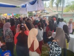 Antusias Warga Rajabasa Hadiri Oprasi Pasar Murah di Desa Banding