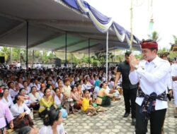 Radityo Egi Pratama Hadiri Melasti Dalam Rangka Sambut Hari Raya Nyepi Tahun Baru Saka 1947 di Desa Balinuraga Lamsel