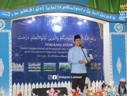Bupati Lamsel Radityo Egi Pratama Hadiri Pelepasan Santri Al Ishlah Natar