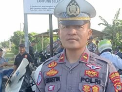 Satlantas Polres Lampung Selatan Gelar Sosialisasi “Dagar Simpatik” di Kalianda, Fokus pada Keselamatan Pengendara dan Anak di Bawah Umur