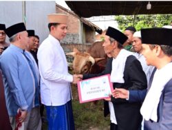 Bupati Lamsel Radityo Egi Pratama, Salurkan Bantuan Hewan Kurban Dari Presiden Prabowo Subianto 