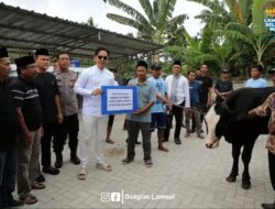 Bupati Lamsel Radityo Egi Pratama Turun Langsung Bagikan Hewan Kurban pada Masyarakat 