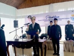 Bupati Lamsel Radityo Egi Pratama Lantik Suprianto di Makam Pahlawan Raden Intan II 