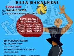 Open Turnamen Volly Ball Karang Taruna Cup 1 Bakauheni, Ini Jadwal Pertandingannya