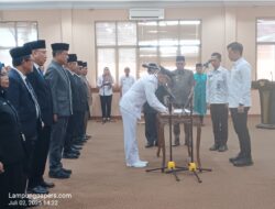 Bupati Lamsel Radityo Egi Pratama Lantik 10 Pejabat, 3 Plt. Dipasang di Pos Strategis