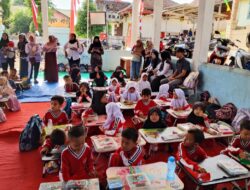 Menyambut HUT RI ke 80, Kelurahan Bumi Agung Gelar Lomba Melukis Untuk Anak – Anak