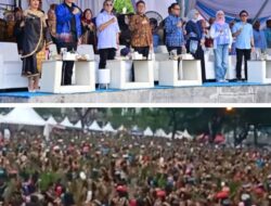 Gelar HUT Ke 69 Dengan Tari Tuping, Lamsel Raih Rekor Muri. Zulhas Berikan Apresiasi dan Ucapkan  Selamat pada Bupati dan Wakil Bupati