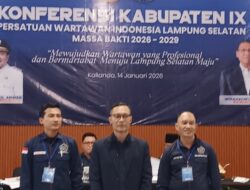 Pimred Media Tiga Pena, Edwin Apriadi Sah Pimpin PWI Lamsel Tiga Tahun Kedepan