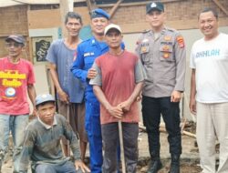 Polisi Polres Lampung Selatan Bedah Rumah Warga Dusun Serungku, Wujud Kepedulian Sosial Polri