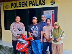 Motor Korban Curanmor Dikembalikan kepada pemilik, Warga Apresiasi Kinerja Polsek Palas