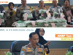 Polres Lampung Selatan Ungkap 3 Kasus Narkotika, Sita 118,59 Kg Sabu dan Selamatkan 479.857 Jiwa