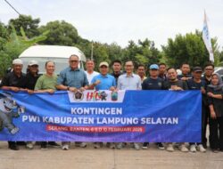 Sambangi Markas PWI Lampung Selatan, Wabup Syaiful Lepas Sahabat Pers Menuju Puncak HPN di Banten