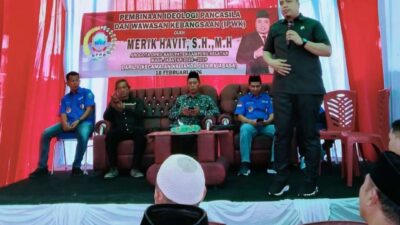 Merik Havit sosialisasi idiologi pancasila kepada masyarakat Kalianda dan Raja basa