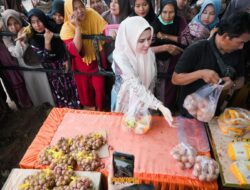 Silaturahmi Ramadhan di Tegineneng, Bupati Nanda Tinjau Pasar Murah dan Bazar UMKM