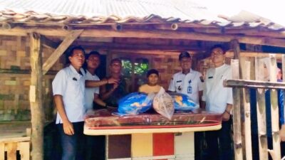 Bela Jayanti Salurkan Bantuan pada Korban Rumah Kebakaran di kecamatan Rajabasa