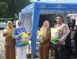 Satgas Ketahanan Pangan Polres Lampung Selatan Gelar Pasar Murah di Polsek Kalianda