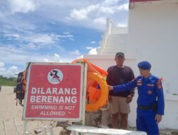 Polisi Imbau Wisatawan Waspada Arus Laut Saat Libur Lebaran di Pantai Lampung Selatan