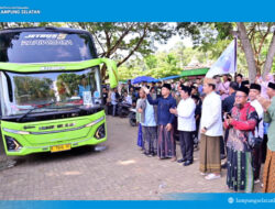 1.350 Santri Lampung Diberangkatkan ke Lirboyo, Bupati Egi Titipkan Pesan Pengabdian