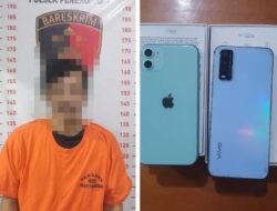 Polisi Tangkap Pelaku Pencurian di Bakauheni, Sejumlah Handphone Korban Diamankan