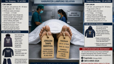 RSUD dr. H. Bob Bazar Umumkan Dua Jenazah Tanpa Identitas, Masyarakat Diminta Bantu Proses Identifikasi Korban