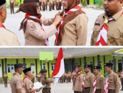 Terik Mentari Tak Surutkan Semangat Peserta Pengukuhan Gugus Depan Ponpes dan SMP IT Muhammad Al-Fatih