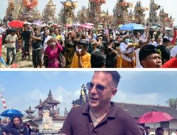 Bukan di Bali, Ngaben Massal Balinuraga Memikat Turis Italia dan Puluhan Ribu Pengunjung