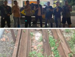 Polisi Ungkap Pencurian Rel Kereta Api di Natar, Pelaku Dibekuk di Rumah Adiknya