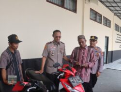 Dua Motor Curian di Candipuro Kembali ke Pemilik, Kapolres Lampung Selatan Pastikan Pengembalian Gratis