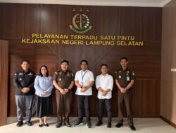 Perkuat Sinergi Kelembagaan, Kantah Lampung Selatan Kunjungan Silaturahmi ke Kejari Lamsel