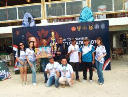 Atlet Domino Porwanas PWI Lampung Raih Juara I Turnamen Domino Piala Panglima TNI di Raden Intan Beach